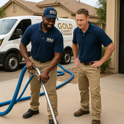 Professional carpet cleaning team working in Encanto Phoenix